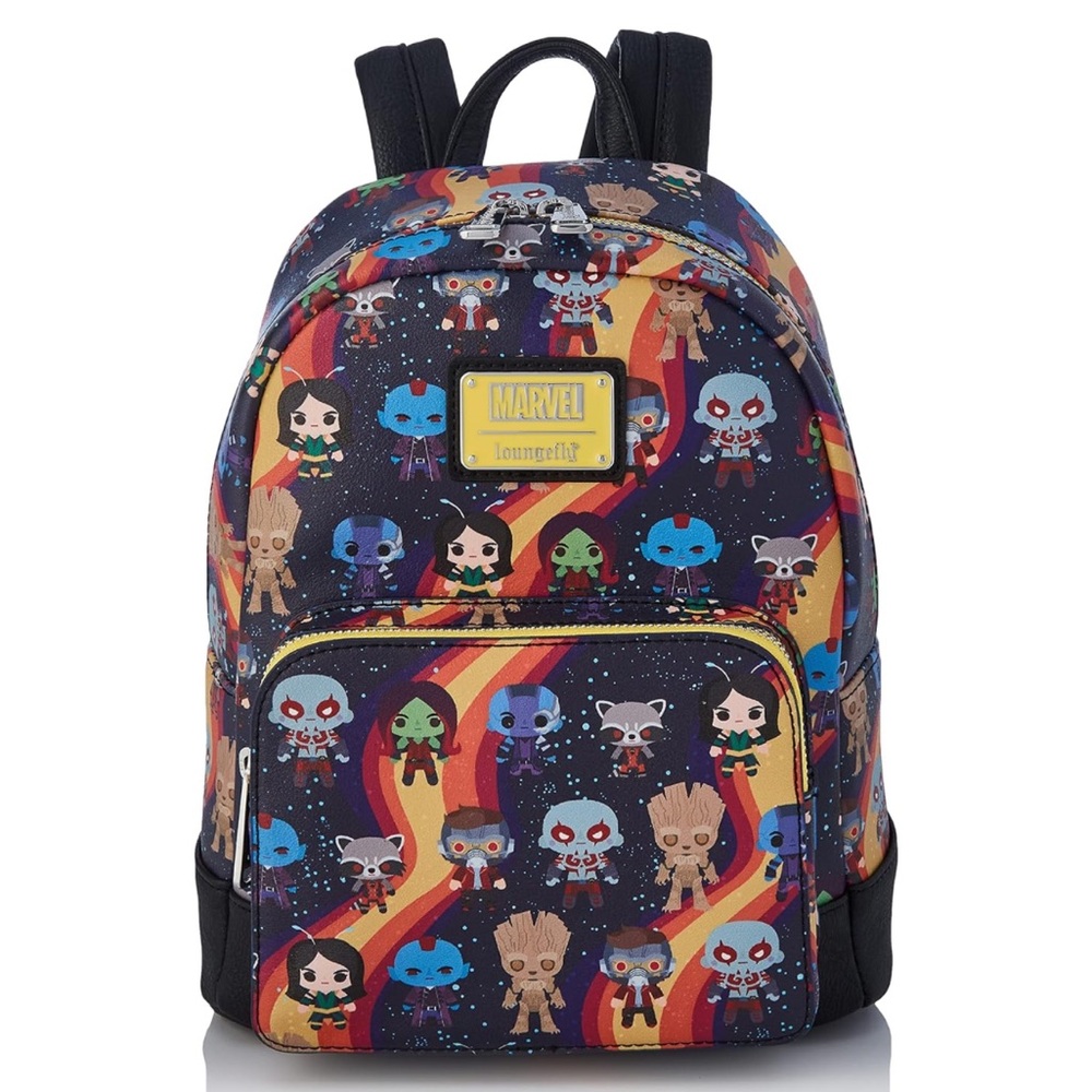 Loungefly x Marvel Guardians of the Galaxy Chibi Print Mini Backpack